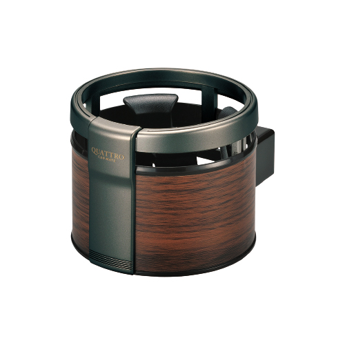 弹性内卡木纹饮料架